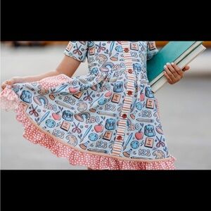 Matilda Jane Blue and Pink ABC Dress